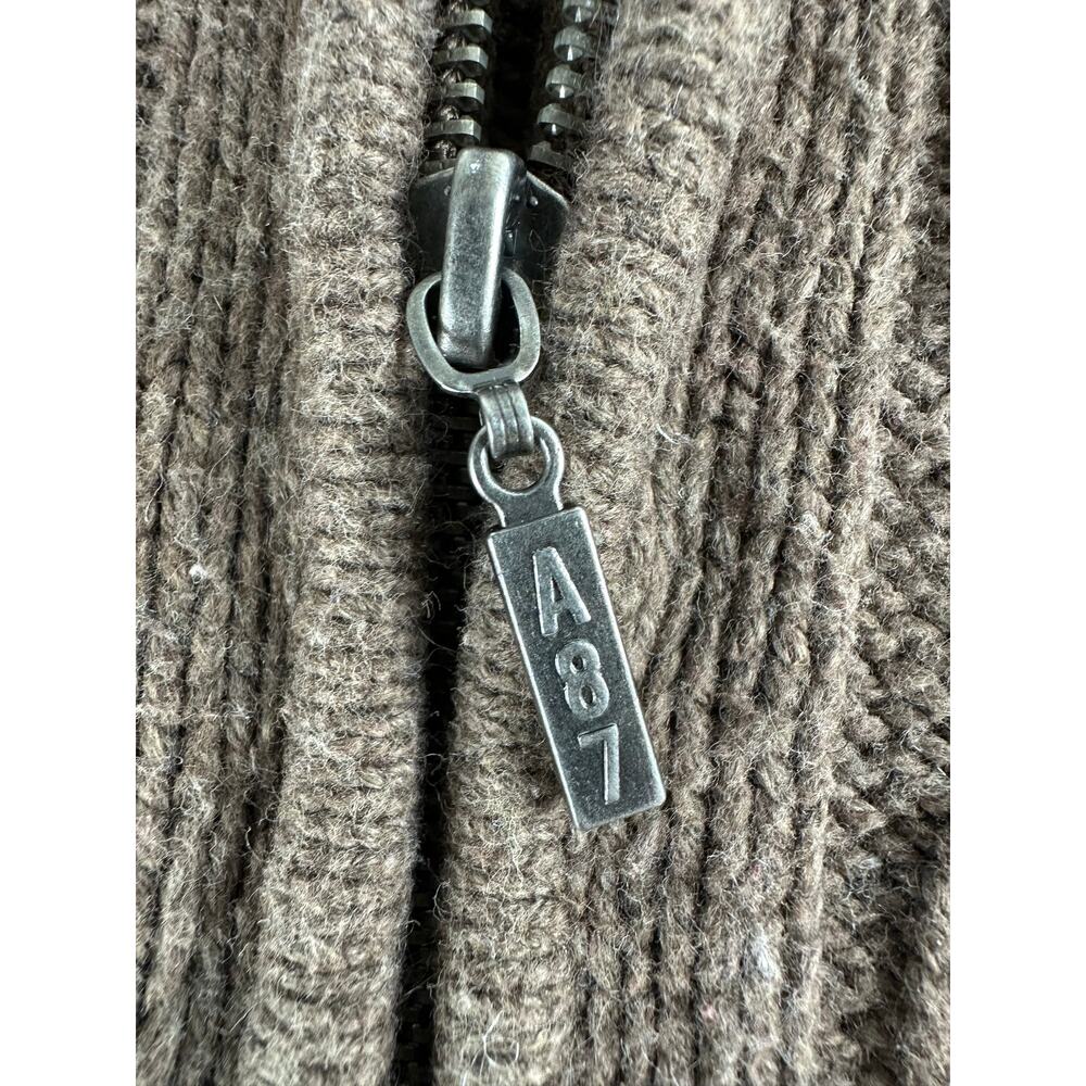 Y2K Aeropostale Fair Isle Knit Sweater Faux Fur Hood Bella Swan Twilightcore - M - Picture 4 of 11